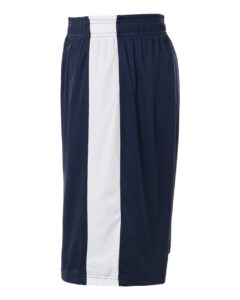 Team 365 TT115B Unisex Zone Performance Reversible Shorts – Sport Dark Navy/ White (side)