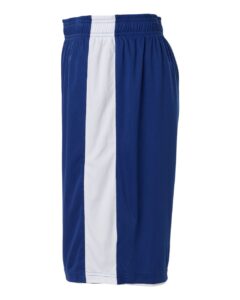 Team 365 TT115B Unisex Zone Performance Reversible Shorts – Sport Royal/ White (side)