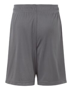 Team 365 TT115BY Youth Zone Performance Reversible Shorts – Sport Graphite/ White (back)