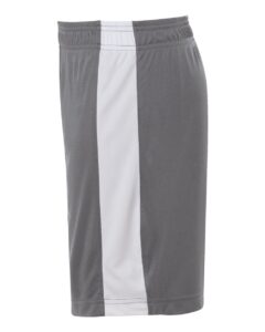 Team 365 TT115BY Youth Zone Performance Reversible Shorts – Sport Graphite/ White (side)
