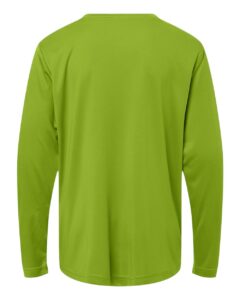 CORE365 CE10LY Youth Capital Performance Long Sleeve T-Shirt – Acid Green (back)