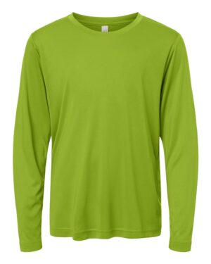 CORE365 CE10LY Youth Capital Performance Long Sleeve T-Shirt – Acid Green