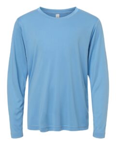 CORE365 CE10LY Youth Capital Performance Long Sleeve T-Shirt – Columbia Blue