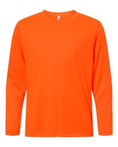 CORE365 CE10LY Youth Capital Performance Long Sleeve T-Shirt – Safety Orange