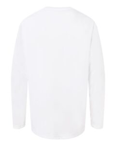 CORE365 CE10LY Youth Capital Performance Long Sleeve T-Shirt – White (back)