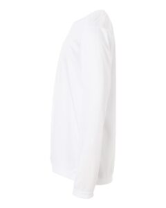 CORE365 CE10LY Youth Capital Performance Long Sleeve T-Shirt – White (side)