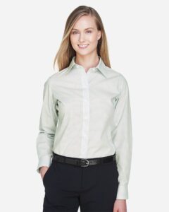 Devon & Jones DG510W Women’s Crown Collection® Micro Tattersall Woven Dress Shirt