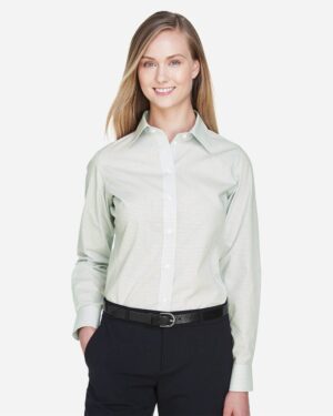 Devon & Jones DG510W Women’s Crown Collection® Micro Tattersall Woven Dress Shirt