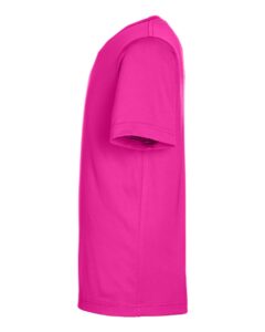 CORE365 CE10Y Youth Capital Performance T-Shirt – Bright Magenta (side)