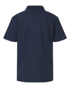 CORE365 CE106Y Youth Resolve CVC Performance Pique Polo – Classic Navy (back)