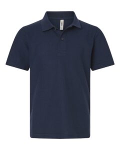 CORE365 CE106Y Youth Resolve CVC Performance Pique Polo – Classic Navy
