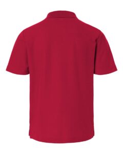 CORE365 CE106Y Youth Resolve CVC Performance Pique Polo – Classic Red (back)