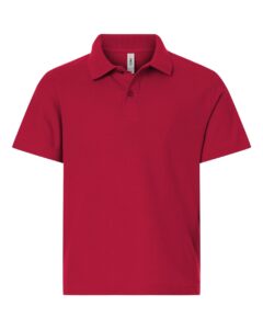 CORE365 CE106Y Youth Resolve CVC Performance Pique Polo – Classic Red