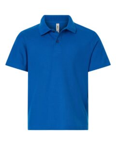 CORE365 CE106Y Youth Resolve CVC Performance Pique Polo – True Royal