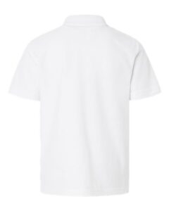 CORE365 CE106Y Youth Resolve CVC Performance Pique Polo – White (back)