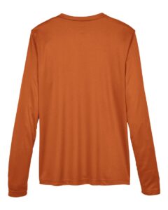 Team 365 TT11WL Women’s Zone Performance Long Sleeve T-Shirt – Sport Burnt Orange (back)