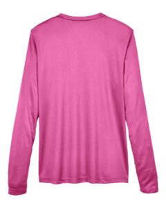 Team 365 TT11WL Women’s Zone Performance Long Sleeve T-Shirt – Sport Charity Pink (back)