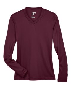 Team 365 TT11WL Women’s Zone Performance Long Sleeve T-Shirt – Sport Dark Maroon