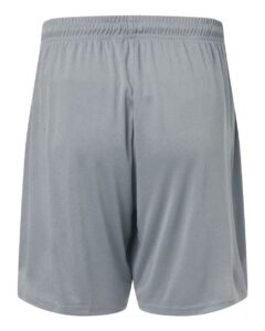 AllPro 48SH0 Men’s Pro-Lock Performance 7″ Shorts with Pockets – Heather Steel (back)