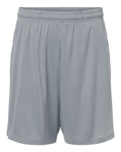 AllPro 48SH0 Men’s Pro-Lock Performance 7″ Shorts with Pockets – Heather Steel