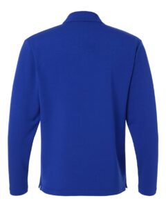 AllPro STF870 Men’s Stretch Quarter-Zip Fleece Pullover – Royal (back)