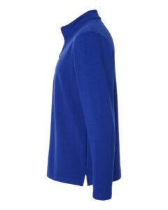 AllPro STF870 Men’s Stretch Quarter-Zip Fleece Pullover – Royal (side)