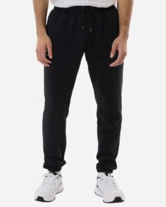 Under Armour 1373882 Men’s Icon Fleece Joggers – Black/ Pitch Grey (on model)