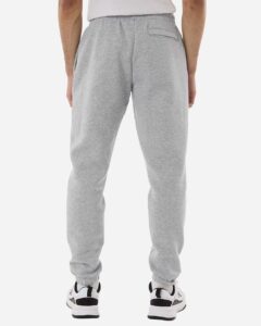 Under Armour 1373882 Men’s Icon Fleece Joggers – Mod Grey Light Heather/ White (on model back)