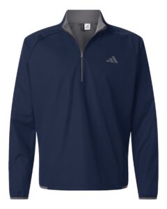 Adidas A2027 Men’s Ultimate365 Wind Quarter-Zip Pullover – Collegiate Navy