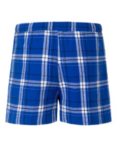 Boxercraft BM6701 Men’s Double Brushed Flannel Boxers – Electric Royal Carnegie Plaid  (back)