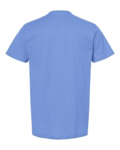Tultex 202 Unisex Fine Jersey T-Shirt – Carolina Blue (back)