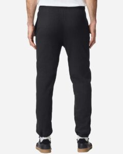 Gildan 18100 Unisex Heavy Blend™ Pocket Sweatpants – Black (on model back)
