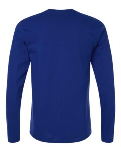 Gildan 64400 Unisex Softstyle® Long Sleeve T-Shirt – Fan Deep Royal (back)