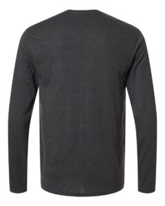 Gildan 64400 Unisex Softstyle® Long Sleeve T-Shirt – Heather Dark Grey (back)