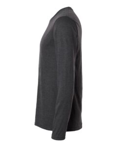 Gildan 64400 Unisex Softstyle® Long Sleeve T-Shirt – Heather Dark Grey (side)
