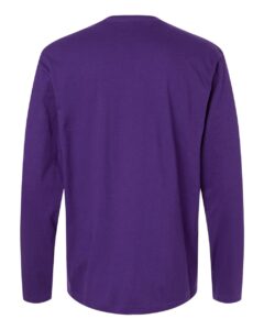 Gildan 64400 Unisex Softstyle® Long Sleeve T-Shirt – Purple (back)