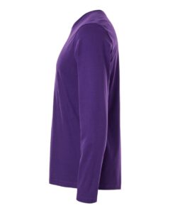 Gildan 64400 Unisex Softstyle® Long Sleeve T-Shirt – Purple (side)
