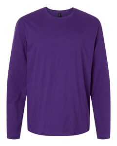 Gildan 64400 Unisex Softstyle® Long Sleeve T-Shirt – Purple