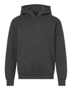 Gildan 18500B Youth Heavy Blend™ Hooded Sweatshirt – Fan Charcoal Heather