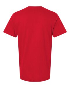 Gildan 64PLSMA Unisex Softstyle® Plasma Print T-Shirt – Red (back)