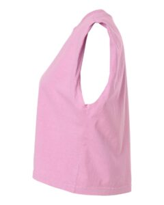 American Apparel 307GD Women’s Heavyweight Cotton Garment-Dyed Muscle Tee – Faded Powder Pink (side)