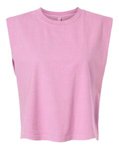 American Apparel 307GD Women’s Heavyweight Cotton Garment-Dyed Muscle Tee – Faded Powder Pink