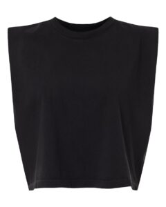 American Apparel 307GD Women’s Heavyweight Cotton Garment-Dyed Muscle Tee – True Black