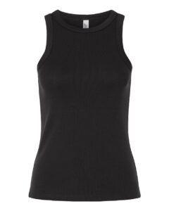 American Apparel BR2101 Women’s Baby Rib Fitted Tank – Black