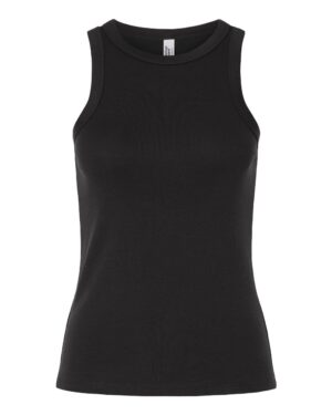 American Apparel BR2101 Women’s Baby Rib Fitted Tank – Black