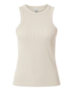 American Apparel BR2101 Women’s Baby Rib Fitted Tank – Bone