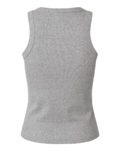American Apparel BR2101 Women’s Baby Rib Fitted Tank – Heather Grey (back)