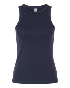 American Apparel BR2101 Women’s Baby Rib Fitted Tank – Navy