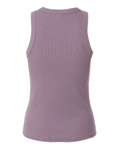 American Apparel BR2101 Women’s Baby Rib Fitted Tank – Smokey Violet (back)