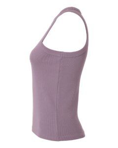 American Apparel BR2101 Women’s Baby Rib Fitted Tank – Smokey Violet (side)